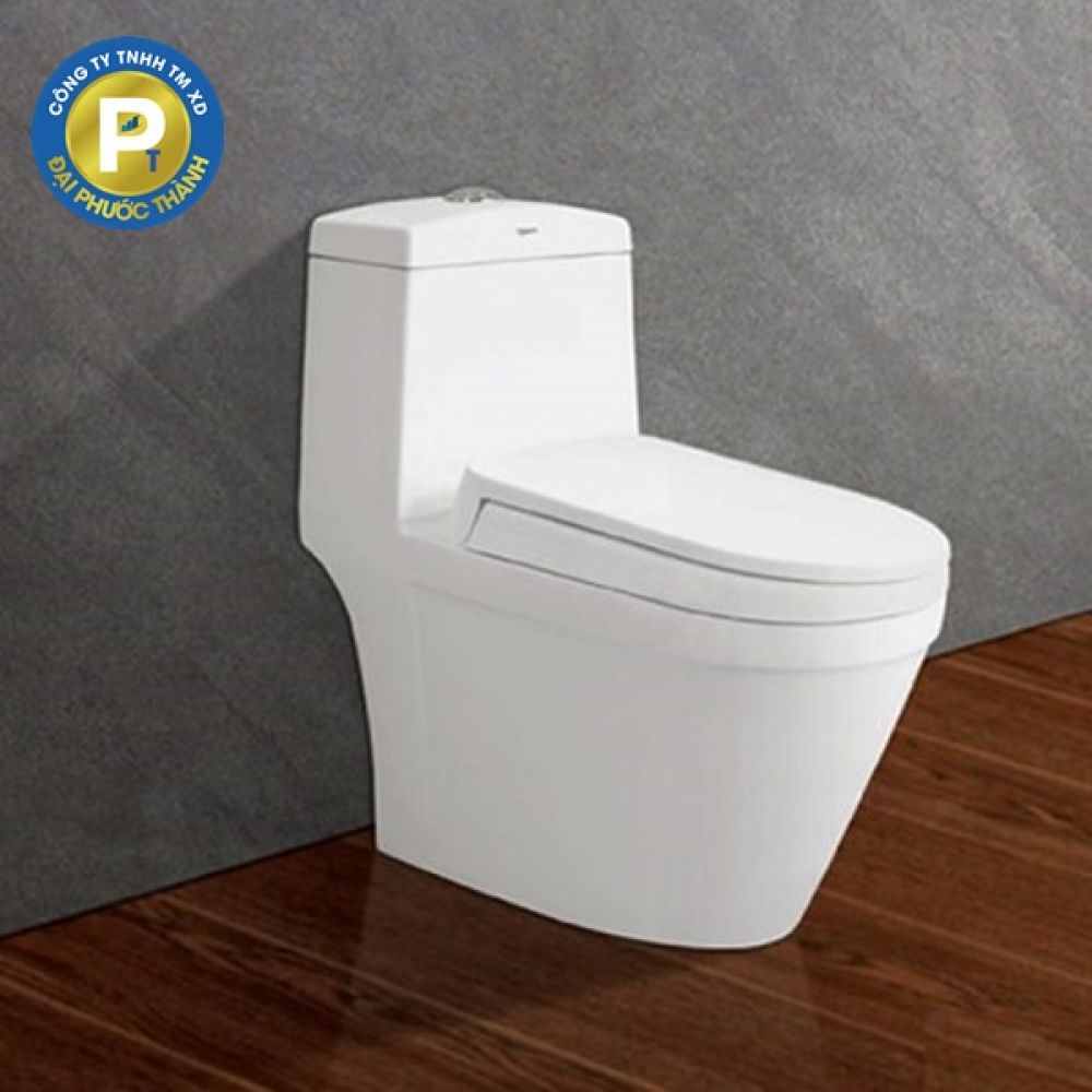 Bồn cầu 1 khối Viglacera V35M+nắp rơi êm V86