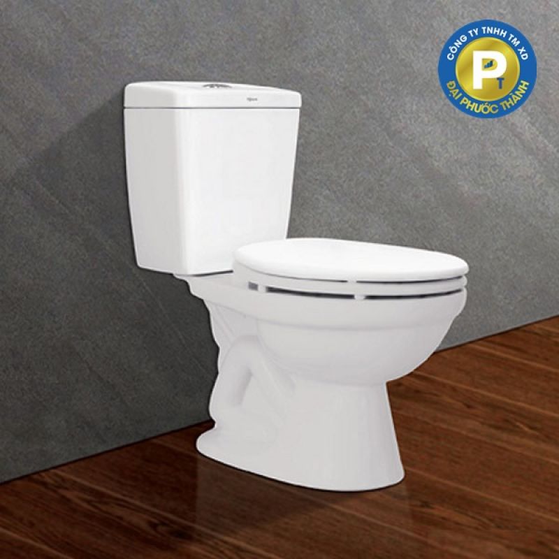 Bồn cầu Viglacera 2 khối VT34 nắp thường